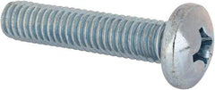 Value Collection - 3/8-16 UNC, 1-3/4" Length Under Head Phillips Drive Machine Screw - Pan Head, Grade J82 Steel, Zinc-Plated Finish, Without Washer - Benchmark Tooling