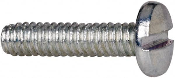 Value Collection - #2-56 UNC, 3/8" Length Under Head Slotted Drive Machine Screw - Binding Head, Grade J82 Steel, Zinc-Plated Finish, Without Washer - Benchmark Tooling