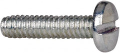 Value Collection - #2-56 UNC, 3/8" Length Under Head Slotted Drive Machine Screw - Binding Head, Grade J82 Steel, Zinc-Plated Finish, Without Washer - Benchmark Tooling