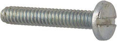Value Collection - #2-56 UNC, 1/2" Length Under Head Slotted Drive Machine Screw - Binding Head, Grade J82 Steel, Zinc-Plated Finish, Without Washer - Benchmark Tooling