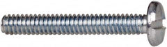 Value Collection - #2-56 UNC, 5/8" Length Under Head Slotted Drive Machine Screw - Binding Head, Grade J82 Steel, Zinc-Plated Finish, Without Washer - Benchmark Tooling