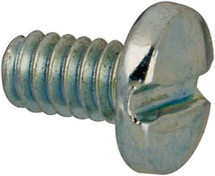 Value Collection - #3-48 UNC, 3/16" Length Under Head Slotted Drive Machine Screw - Binding Head, Grade J82 Steel, Zinc-Plated Finish, Without Washer - Benchmark Tooling