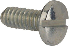 Value Collection - #3-48 UNC, 1/4" Length Under Head Slotted Drive Machine Screw - Binding Head, Grade J82 Steel, Zinc-Plated Finish, Without Washer - Benchmark Tooling