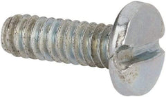 Value Collection - #3-48 UNC, 5/16" Length Under Head Slotted Drive Machine Screw - Binding Head, Grade J82 Steel, Zinc-Plated Finish, Without Washer - Benchmark Tooling