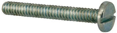 Value Collection - #4-40 UNC, 7/8" Length Under Head Slotted Drive Machine Screw - Binding Head, Grade J82 Steel, Zinc-Plated Finish, Without Washer - Benchmark Tooling