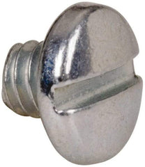 Value Collection - #5-40 UNC, 1/8" Length Under Head Slotted Drive Machine Screw - Binding Head, Grade J82 Steel, Zinc-Plated Finish, Without Washer - Benchmark Tooling