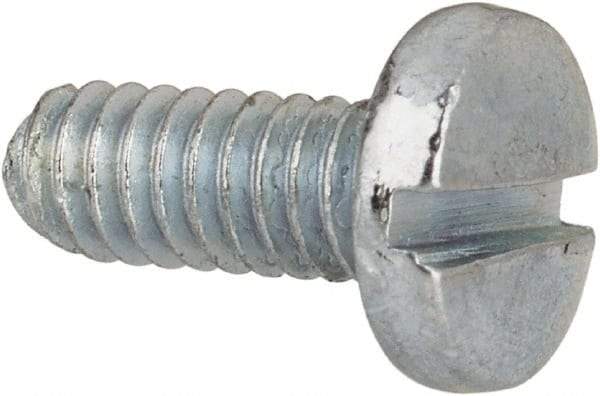 Value Collection - #5-40 UNC, 5/16" Length Under Head Slotted Drive Machine Screw - Binding Head, Grade J82 Steel, Zinc-Plated Finish, Without Washer - Benchmark Tooling