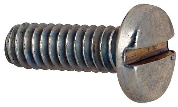Value Collection - #5-40 UNC, 3/8" Length Under Head Slotted Drive Machine Screw - Binding Head, Grade J82 Steel, Zinc-Plated Finish, Without Washer - Benchmark Tooling