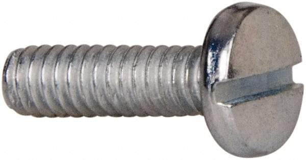 Value Collection - #5-40 UNC, 7/16" Length Under Head Slotted Drive Machine Screw - Binding Head, Grade J82 Steel, Zinc-Plated Finish, Without Washer - Benchmark Tooling