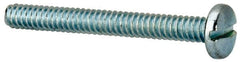 Value Collection - #6-32 UNC, 1-1/4" Length Under Head Slotted Drive Machine Screw - Binding Head, Grade J82 Steel, Zinc-Plated Finish, Without Washer - Benchmark Tooling