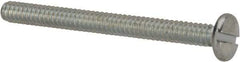 Value Collection - #6-32 UNC, 1-1/2" Length Under Head Slotted Drive Machine Screw - Binding Head, Grade J82 Steel, Zinc-Plated Finish, Without Washer - Benchmark Tooling