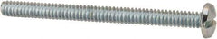 Value Collection - #6-32 UNC, 1-3/4" Length Under Head Slotted Drive Machine Screw - Binding Head, Grade J82 Steel, Zinc-Plated Finish, Without Washer - Benchmark Tooling