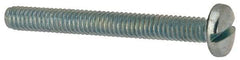 Value Collection - #8-32 UNC, 1-1/2" Length Under Head Slotted Drive Machine Screw - Binding Head, Grade J82 Steel, Zinc-Plated Finish, Without Washer - Benchmark Tooling