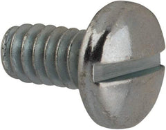 Value Collection - #10-24 UNC, 3/8" Length Under Head Slotted Drive Machine Screw - Binding Head, Grade J82 Steel, Zinc-Plated Finish, Without Washer - Benchmark Tooling