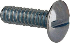 Value Collection - #4-40 UNC, 3/8" Length Under Head Slotted Drive Machine Screw - Truss Head, Grade J82 Steel, Zinc-Plated Finish, Without Washer - Benchmark Tooling