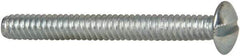 Value Collection - #6-32 UNC, 1-1/4" Length Under Head Slotted Drive Machine Screw - Truss Head, Grade J82 Steel, Zinc-Plated Finish, Without Washer - Benchmark Tooling