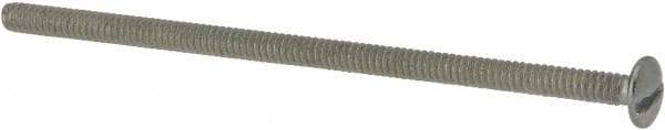 Value Collection - #6-32 UNC, 3" Length Under Head Slotted Drive Machine Screw - Truss Head, Grade J82 Steel, Zinc-Plated Finish, Without Washer - Benchmark Tooling