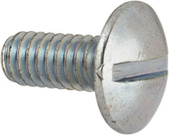 Value Collection - #12-24 UNC, 1/2" Length Under Head Slotted Drive Machine Screw - Truss Head, Grade J82 Steel, Zinc-Plated Finish, Without Washer - Benchmark Tooling