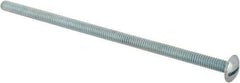 Value Collection - 1/4-20 UNC, 6" Length Under Head Slotted Drive Machine Screw - Truss Head, Grade J82 Steel, Zinc-Plated Finish, Without Washer - Benchmark Tooling