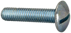 Value Collection - 3/8-16 UNC, 1-3/4" Length Under Head Slotted Drive Machine Screw - Truss Head, Grade J82 Steel, Zinc-Plated Finish, Without Washer - Benchmark Tooling