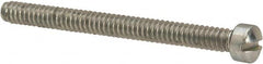 Value Collection - #4-40 UNC, 1-1/4" Length Under Head Slotted Drive Machine Screw - Fillister Head, Grade J82 Steel, Zinc-Plated Finish, Without Washer - Benchmark Tooling