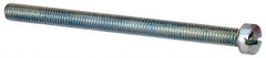 Value Collection - #10-32 UNF, 2-3/4" Length Under Head Slotted Drive Machine Screw - Fillister Head, Grade J82 Steel, Zinc-Plated Finish, Without Washer - Benchmark Tooling