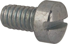 Value Collection - #12-24 UNC, 3/8" Length Under Head Slotted Drive Machine Screw - Fillister Head, Grade J82 Steel, Zinc-Plated Finish, Without Washer - Benchmark Tooling