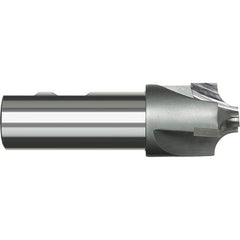 Harvey Tool - 7/16" Radius, 1-3/8" Diam, 3 Flute Carbide Tipped Corner Rounding End Mill - Exact Industrial Supply
