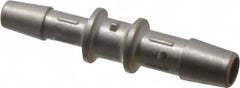 Made in USA - 0.160 x 0.121" Tube ID, Metal Barbed Tube Reducer - Stainless Steel - Benchmark Tooling