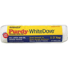 Purdy - 1/2" Nap, 9" Wide Paint General Purpose Roller Cover - Semi-Rough Texture, Dralon - Benchmark Tooling