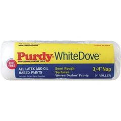 Purdy - 3/4" Nap, 9" Wide Paint General Purpose Roller Cover - Semi-Rough Texture, Dralon - Benchmark Tooling