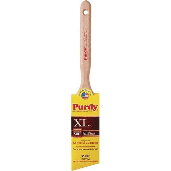 Purdy - 2" Angled Synthetic Sash Brush - 2-11/16" Bristle Length, 6" Wood Fluted Handle - Benchmark Tooling