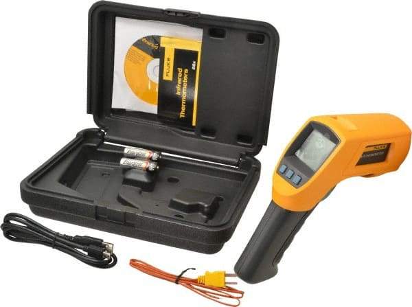 Fluke - -40 to 800°C (-40 to 1472°F) Infrared Thermometer - 50:1 Distance to Spot Ratio - Benchmark Tooling