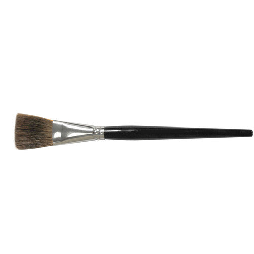 1/2″ Flat Marking Brush, Ox Hair, 1″ Trim Length, Round Handle - Benchmark Tooling