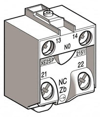 Telemecanique Sensors - 2NC, 3 Amp, Electrical Switch Contact Block - 240 VAC, For Use with ZCD29, ZCKJ9, ZCKM9, ZCKS9, ZCP29 - Benchmark Tooling