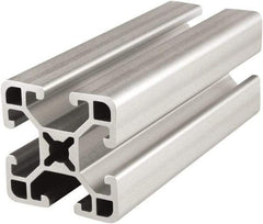 80/20 Inc. - 145 Inches Long x 1-1/2 Inches Wide x 1 Inch High, T Slotted Aluminum Extrusion - 0.781 Square Inches, Clear Anodized Finish - Benchmark Tooling