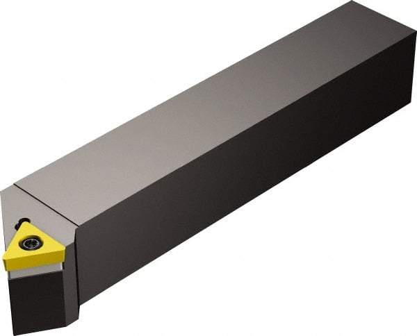 Sandvik Coromant - STTCR/L, Left Hand Cut, 30° Lead Angle, 25mm Shank Height x 25mm Shank Width, Neutral Rake Indexable Turning Toolholder - 150mm OAL, TCMT 16 T3 08, TCMT 3(2.5)2 Insert Compatibility, Series CoroTurn 107 - Benchmark Tooling