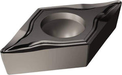 Sandvik Coromant - DCGT21.51 UM Grade 1105 Carbide Turning Insert - TiAlN2 Finish, 55° Diamond, 1/4" Inscr Circle, 3/32" Thick, 1/64" Corner Radius - Benchmark Tooling
