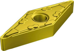 Sandvik Coromant - VNMG331 MF Grade 2025 Carbide Turning Insert - TiCN/AI2O3/TiN Finish, 35° Diamond, 3/8" Inscr Circle, 3/16" Thick, 1/64" Corner Radius - Benchmark Tooling