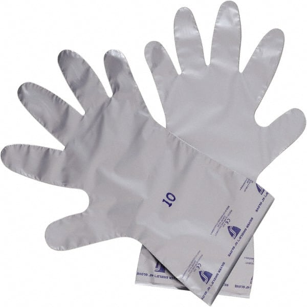 Chemical Resistant Gloves: 2.7 mil Thick Silver