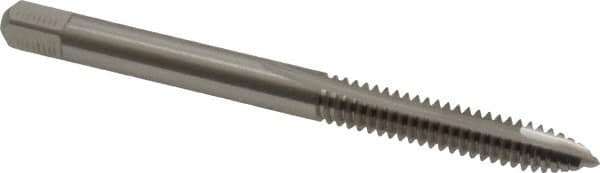 Hertel - #10-24 UNC, 2 Flute, Bright Finish, High Speed Steel Spiral Point Tap - Plug Chamfer, Right Hand Thread, 2-3/8" OAL - Exact Industrial Supply