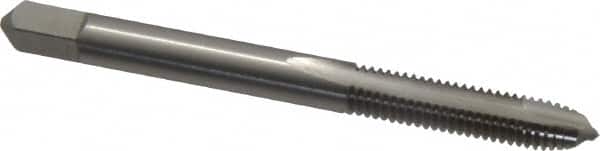 Hertel - #12-28 UNF, 2 Flute, Bright Finish, High Speed Steel Spiral Point Tap - Plug Chamfer, Right Hand Thread, 2-3/8" OAL, 2B/3B Class of Fit - Exact Industrial Supply