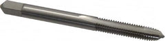 Hertel - #12-28 UNF, 2 Flute, Bright Finish, High Speed Steel Spiral Point Tap - Plug Chamfer, Right Hand Thread, 2-3/8" OAL, 2B/3B Class of Fit - Exact Industrial Supply