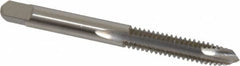 Hertel - 1/4-20 UNC, 3 Flute, Bright Finish, High Speed Steel Spiral Point Tap - Plug Chamfer, Right Hand Thread, 2-1/2" OAL, 2B Class of Fit - Exact Industrial Supply