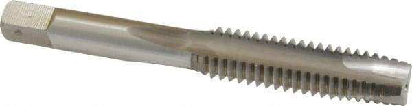 Hertel - 7/16-14 UNC, 3 Flute, Bright Finish, High Speed Steel Spiral Point Tap - Plug Chamfer, Right Hand Thread, 3-5/32" OAL - Exact Industrial Supply