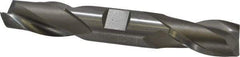 Hertel - 3/4", 1-5/16" LOC, 3/4" Shank Diam, 5" OAL, 2 Flute, High Speed Steel Square End Mill - Double End, Uncoated, Spiral Flute, 30° Helix, Centercutting, Right Hand Cut, Right Hand Flute - Benchmark Tooling