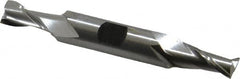 Hertel - 25/64", 13/16" LOC, 1/2" Shank Diam, 3-3/4" OAL, 2 Flute, High Speed Steel Square End Mill - Double End, Uncoated, Spiral Flute, 30° Helix, Centercutting, Right Hand Cut, Right Hand Flute - Benchmark Tooling