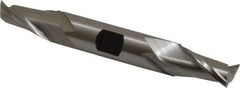 Hertel - 31/64", 13/16" LOC, 1/2" Shank Diam, 3-3/4" OAL, 2 Flute, High Speed Steel Square End Mill - Double End, Uncoated, Spiral Flute, 30° Helix, Centercutting, Right Hand Cut, Right Hand Flute - Benchmark Tooling