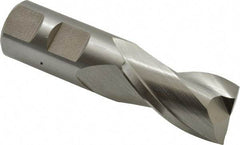 Hertel - 29/32", 1-1/2" LOC, 7/8" Shank Diam, 3-1/2" OAL, 2 Flute, High Speed Steel Square End Mill - Single End, Uncoated, Centercutting - Benchmark Tooling