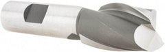 Hertel - 1", 1-1/2" LOC, 3/4" Shank Diam, 3-3/4" OAL, 2 Flute, High Speed Steel Square End Mill - Single End, Uncoated, Spiral Flute, 30° Helix, Centercutting, Right Hand Cut, Right Hand Flute - Benchmark Tooling